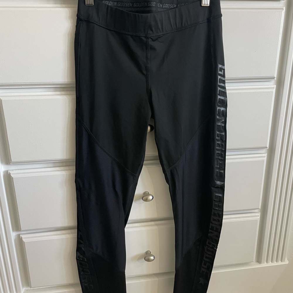 Golden Goose Black Athletic Leggings